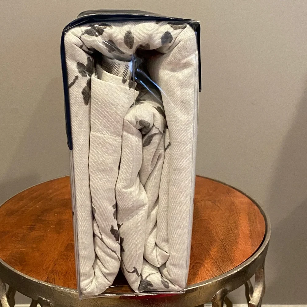Ralph Lauren Black and White Floral Duvet Cover